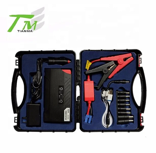 
Multifunction car jump starter high capacity portable mini power bank with USB plug 