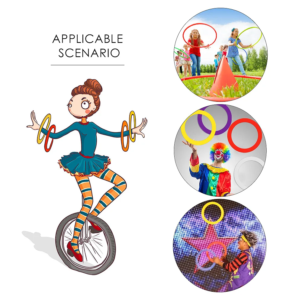 Funny game juggling rings wholesale outdoor fitness training plastic exercise agility rings