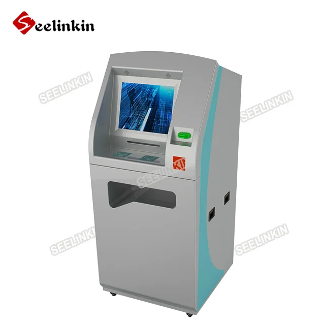 Telecom Self Service Payment Kiosk A4 Document Laser Printing ATM Banking Machine