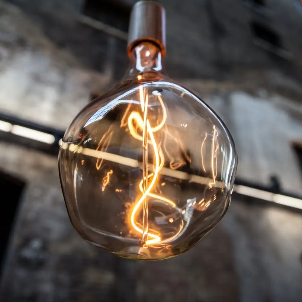 2022 огромная гигантская диммируемая Светодиодная лампа накаливания Эдисона в форме инопланетянина xxl 220 мм 200 180 4 Вт для ресторана