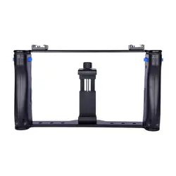 YELANGU Smartphone Video Rig Aluminum Filmmaking Recording Vlogging Rig Case,Cell Phone Movies Mount Stabilizer for Mobile Phone