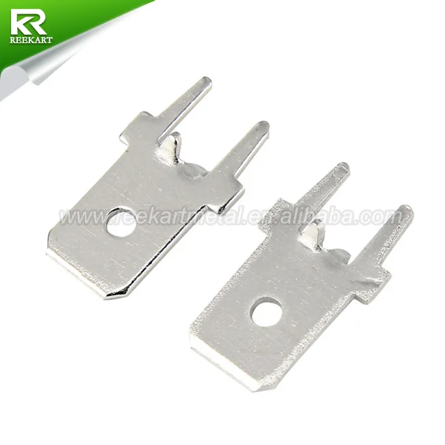Китайская Фабрика 110 187 205 250 латунная Оловянная паяльная вставка faston type tab pcb Terminal