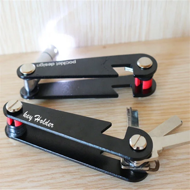 holder light Portable multi-function key chain tool pocket version design bottle opener Key organizer keychain