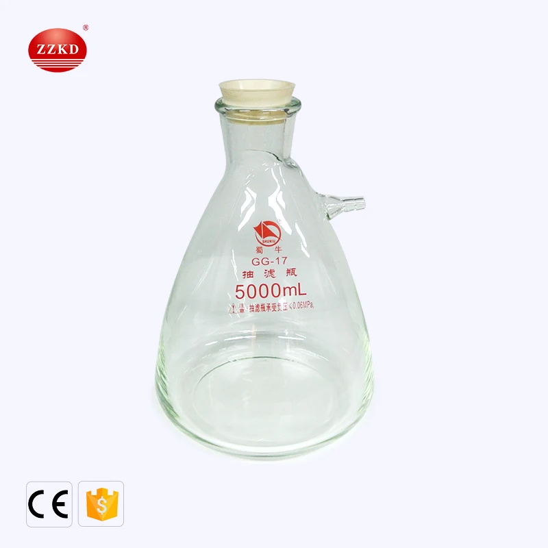 5000ml Vacuum Suction Glass Filtering Filtration Unit with Buchner Funnel