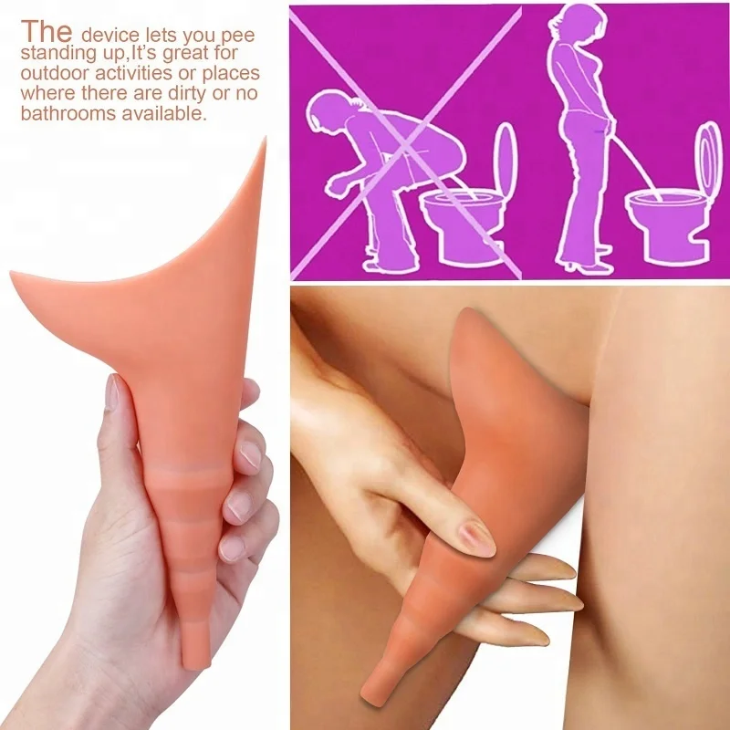 
Travel Camping Outdoor Standing Pee Reusable silicone Urinal Women Funnel 