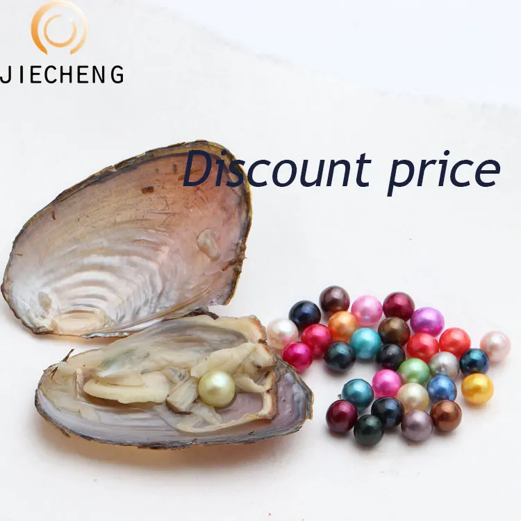 Discount price near round bulk natural cultured freshwater pearl wish live gift wholesale pearl oysters