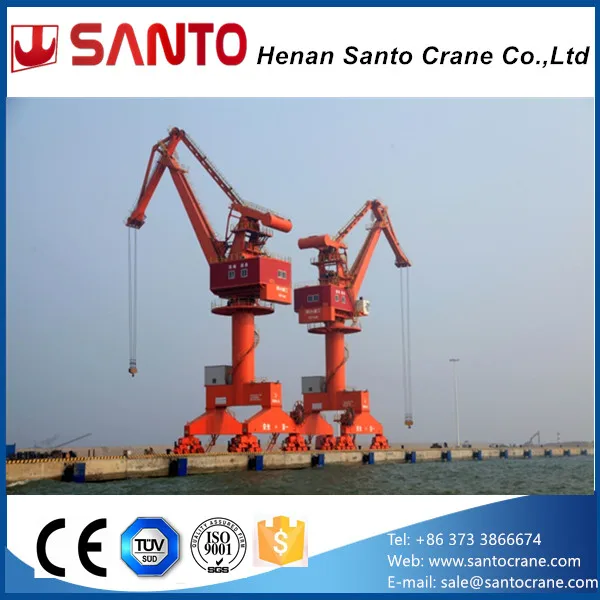 Made In China Quayside GQ Harbour Four Link Portal Crane 40Ton