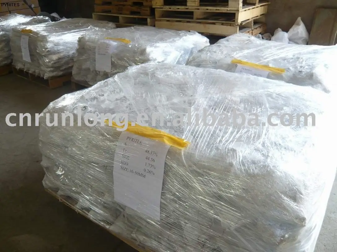 High quality pyrite for free cutting steel
