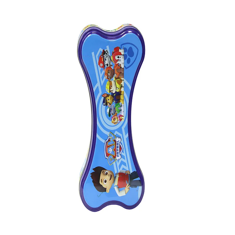 
customized packaging candy cookie biscuits cracker chocolate building block gift pet food Bone shape tin box 