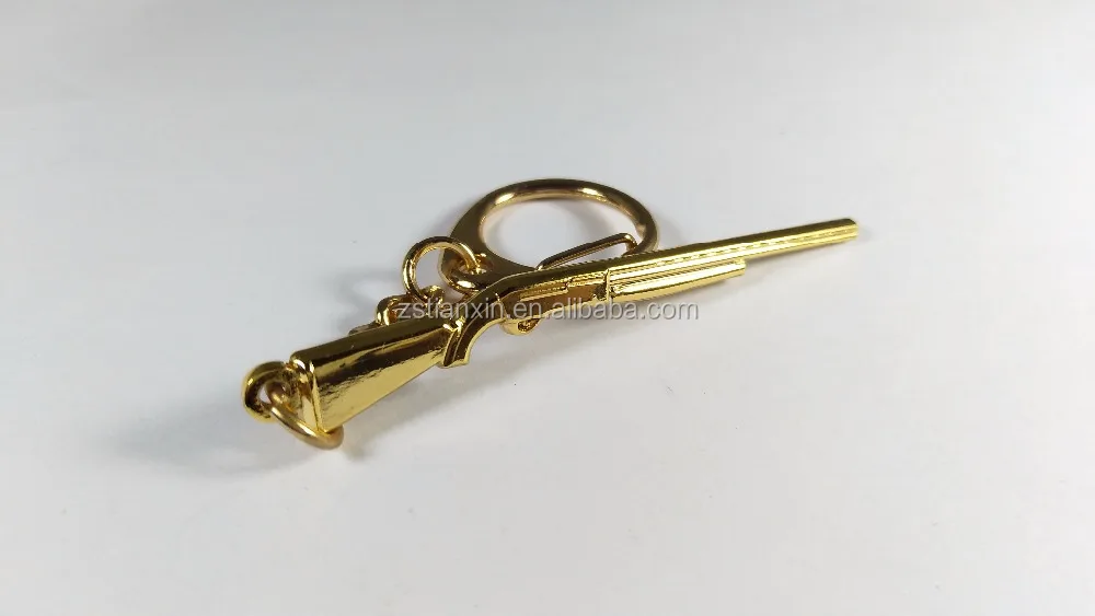 
Gift custom mini gun keychain/ gold metal key chain/metal toy gun keychains 
