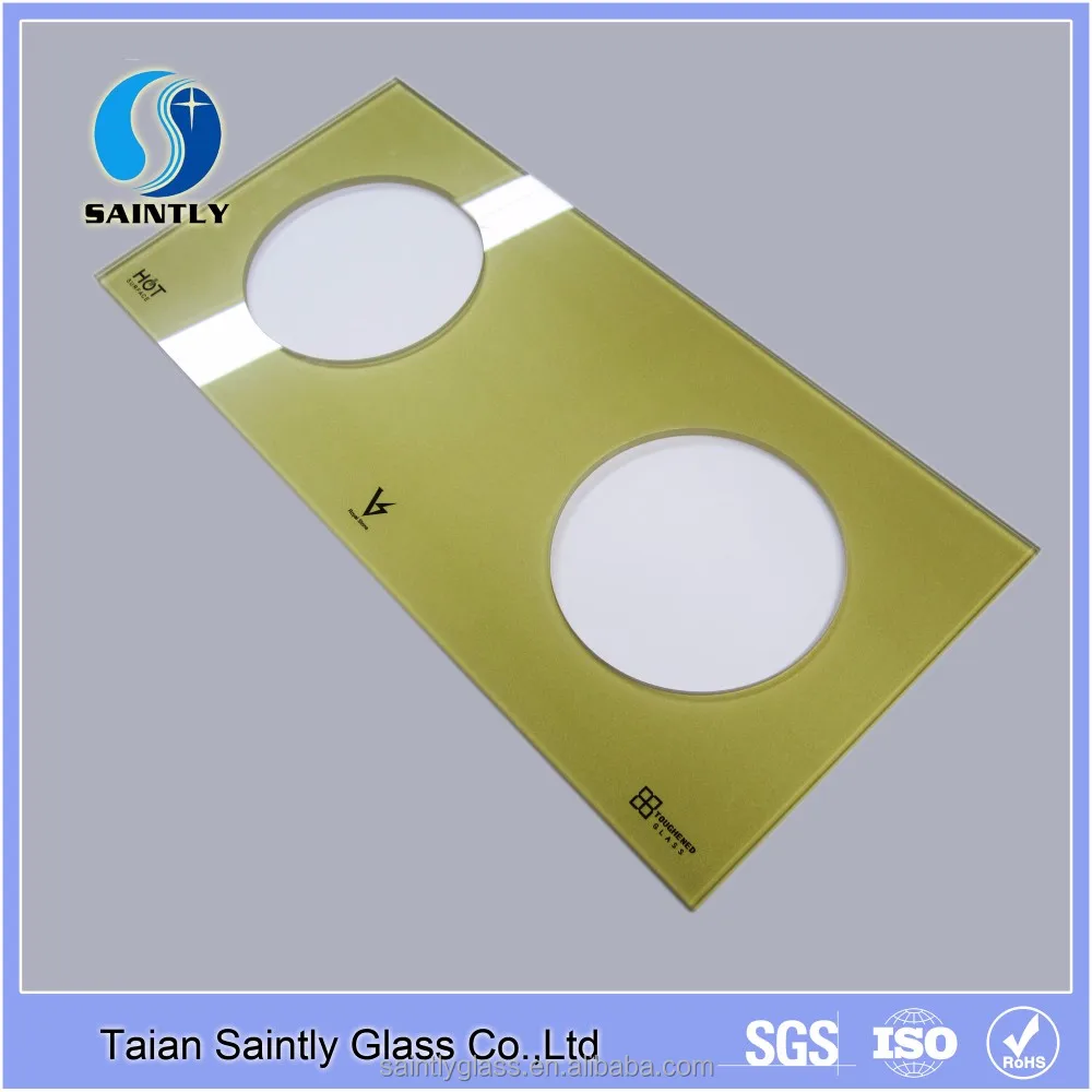 6mm 8mm tempered gas cooker stove glass panel cover cooktop glass for stove