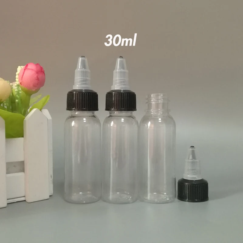
Twist Off Caps Pen Shape Bottle 30ml 60ml 100ml 120ml Empty PET Bottles E Liquid E juice Plastic Dropper Bottles 