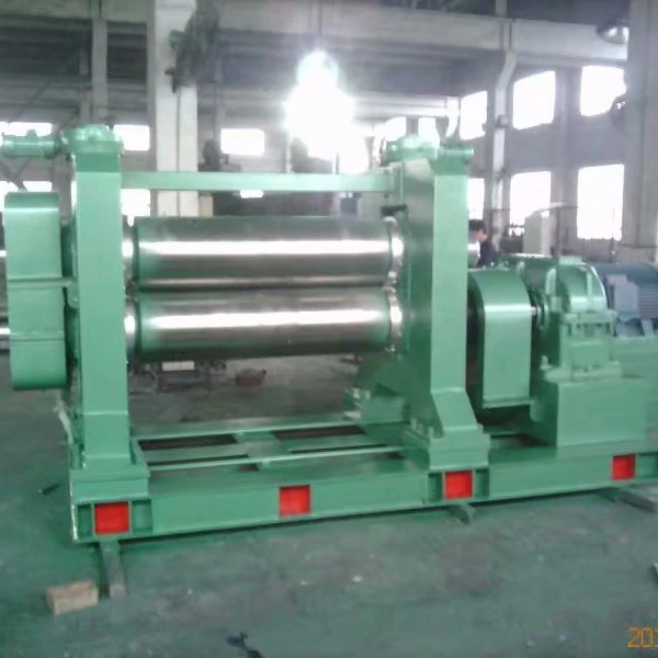 1000mm Roller Length Two Roll Rubber Sheeting Mill Calendering Machine