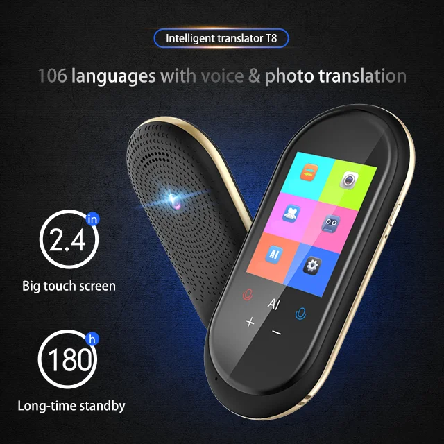 106 languages Al assistant mini photo voice translation device pocket translator
