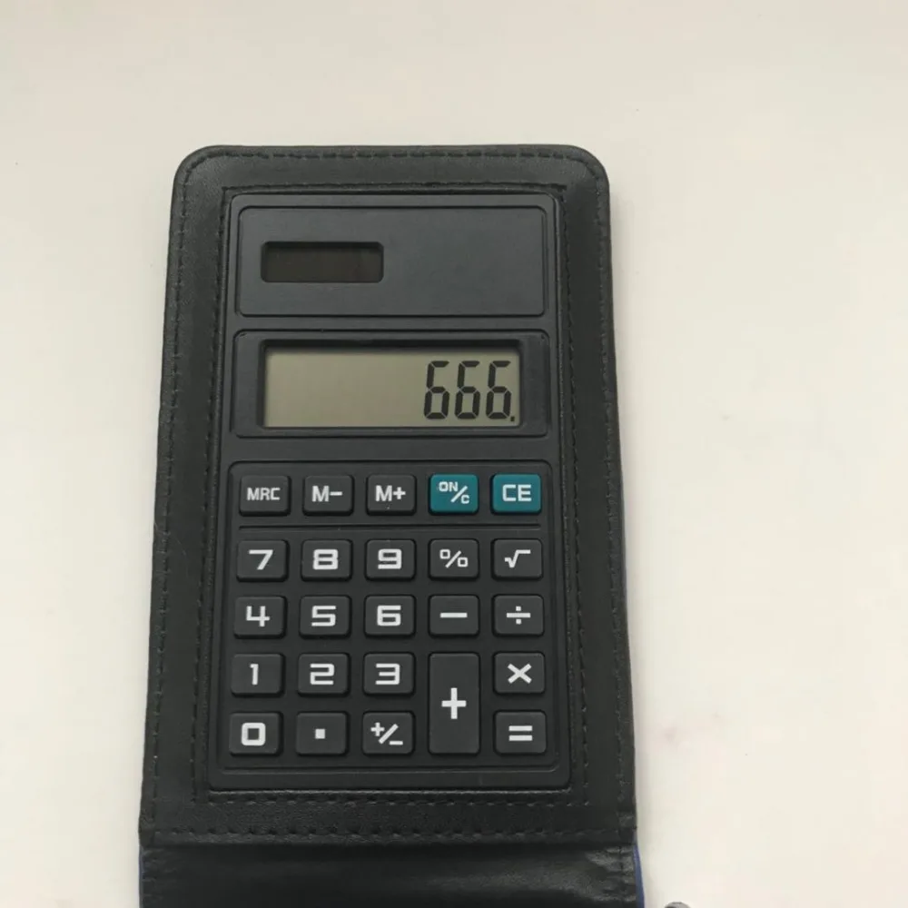 2021 Hot sale PU leather pocket notepad notebook with calculator and pen holder