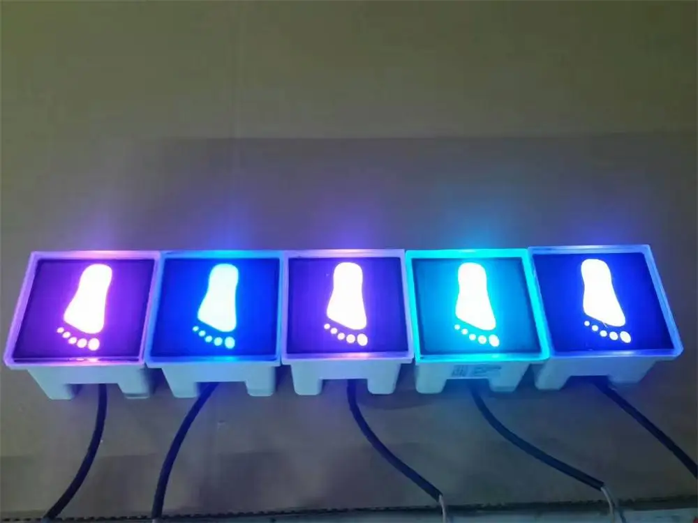 100*100 мм светодиодный стеклянный кирпич IP67 наружный светодиодный кирпич с разными узорами RGB Профессиональный сменный цвет светодиодный кирпич