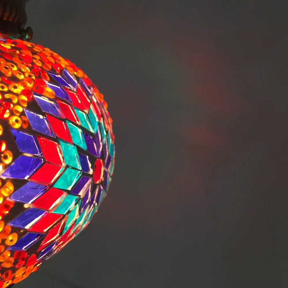 CL1R01 chandelier light handmade stylish mosaic turkish lamps