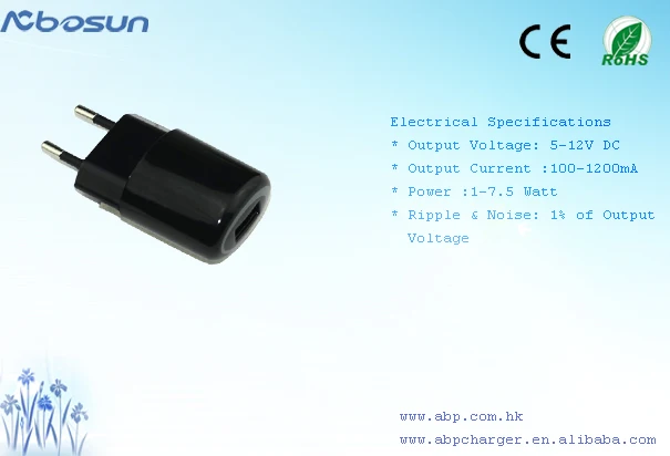 5V 0.5A, 5V 0.8A, 5V 1A USB зарядное устройство, блок питания зарядное устройство для мобильных телефонов