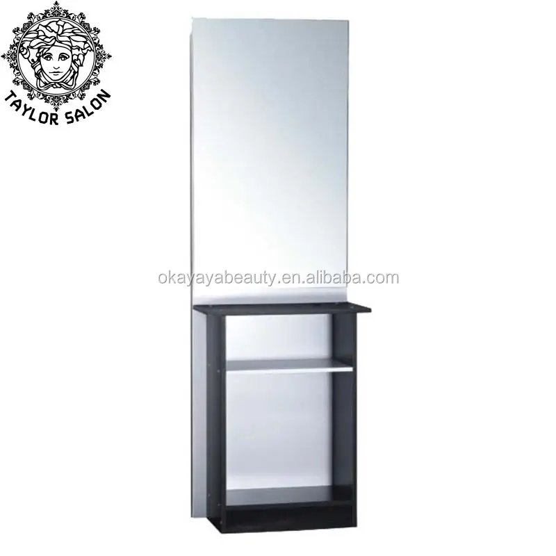 beauty salon styling mirror station stainless steel mirror station for hair salon