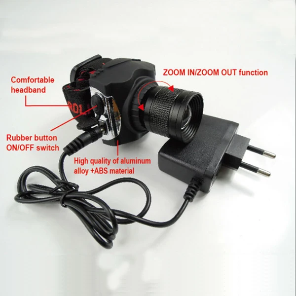 high power rechargeable XRE Q5 LED headlamp