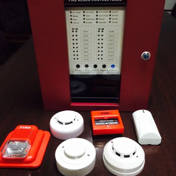 8 Zone Wired Smoke Detector Fire Alarm Control Panel