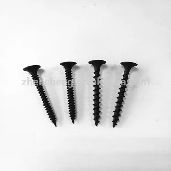 
China factory bugle head black drywall screw with black phosphated,drywell screw 