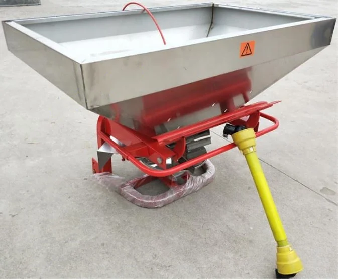 Disc fertilizer spreader machine tractor rear hanging fertilizer spreader