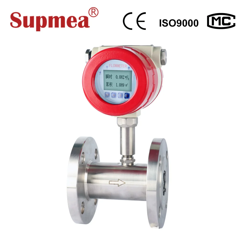Intelligent type Volumetric flow rate metering turbine water flow meter