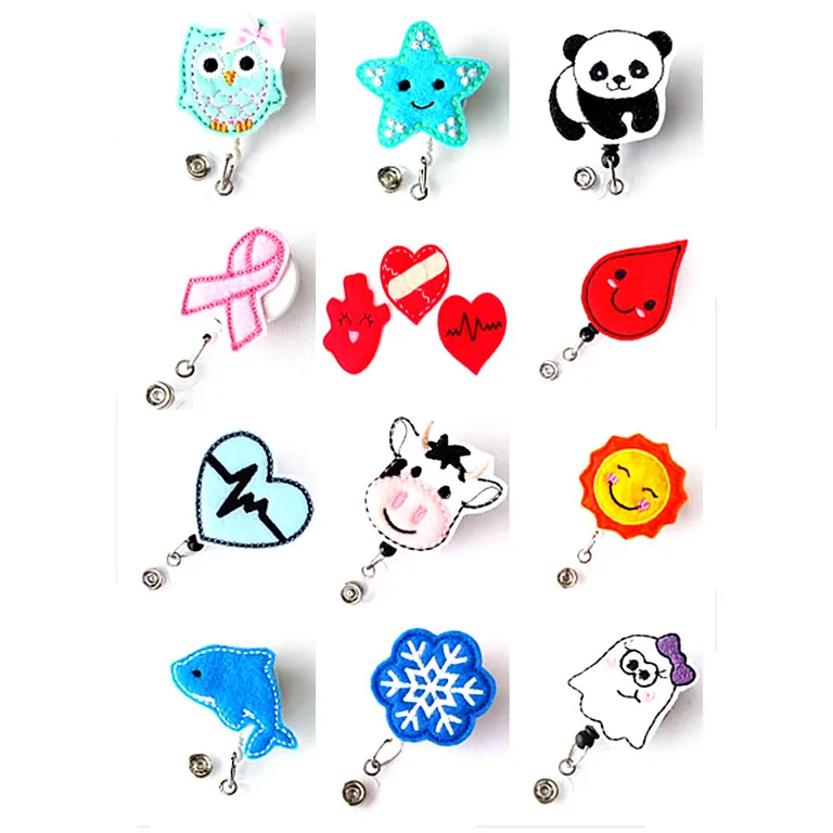 
Cartoon Cute Retractable Nurse ID Badge Reel Holder 
