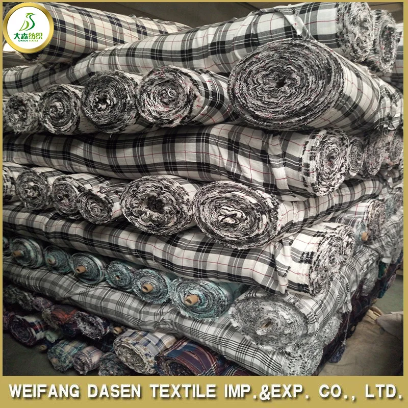 China cheap fabric stock lot denim fabric dyed printed fabric stock