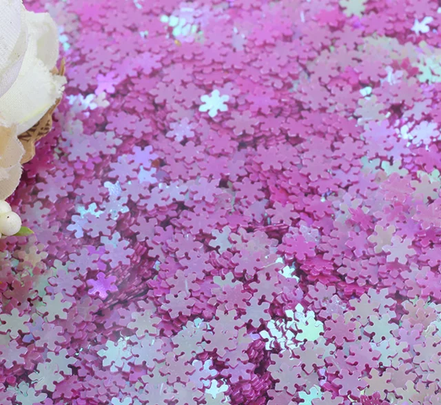Christmas snowflakes shape sequins