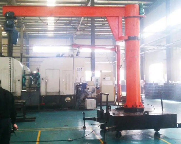 2 Ton Moveable Jib Crane 12 Months with Pillar Price CE/ISO9001 360degree Yuantai CN;HEN 1-2t Loading Capacity 5m BZ
