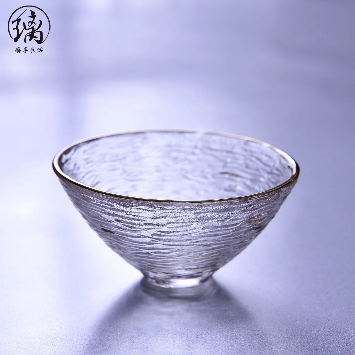 
Small Rounded Handmade Borosilicate Mini Glass Tea Cup 