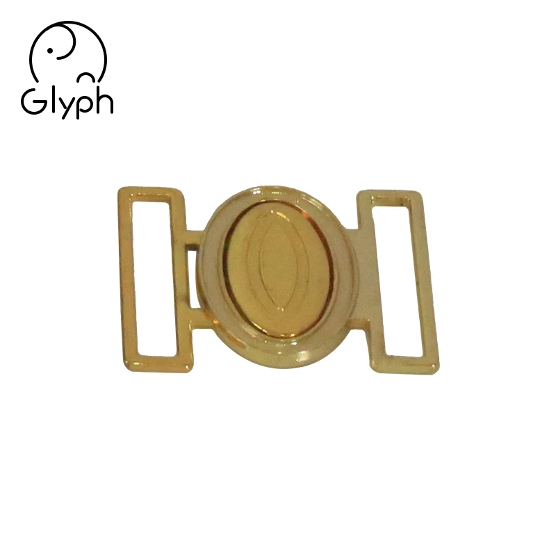 Cheap custom zinc alloy big metal interlocking belt buckle 40mm front closure buckle