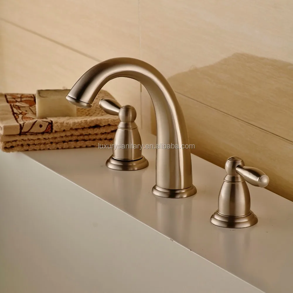 
USA brush nickle Widespread bathroom faucet 