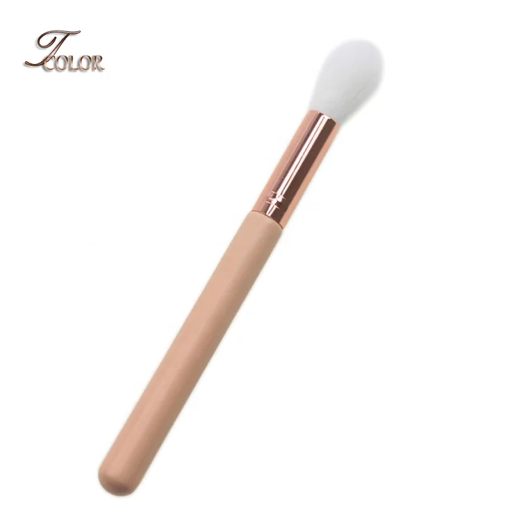 Top quality private label single eyeshadow foundation white hair makeup brush
