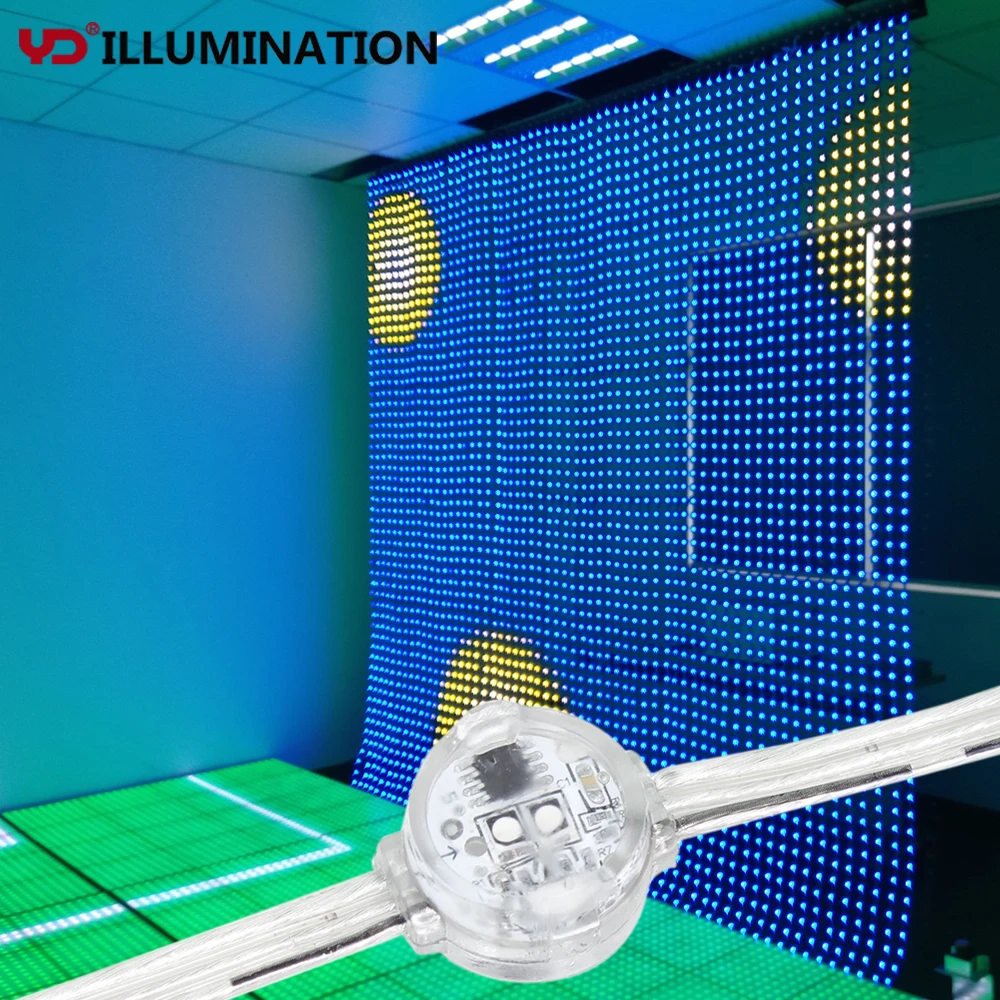 YD Illumination  led flexible curtain screen energy saving and long lifespan media facade