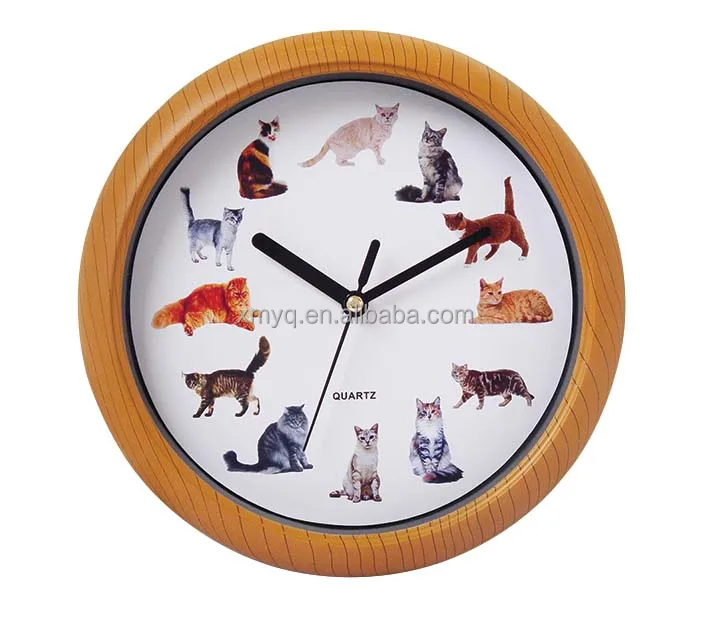 24 Hours Cat Sound Custom Animal Music Alarm Clocks For Kids