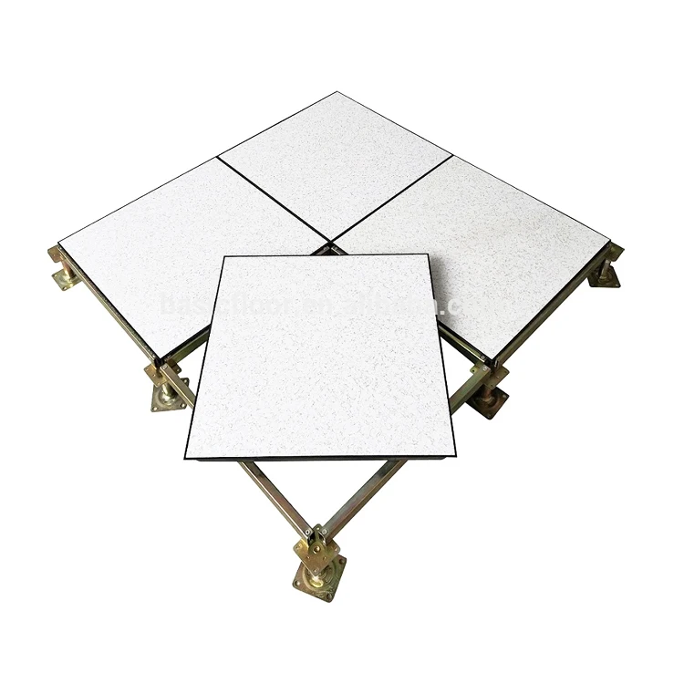 High quality anti static cementitious elevated raised false panel steel raised floor