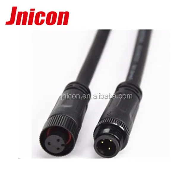 Jnicon Black plastic low voltage 2 3 4 5 pin auto wire connector