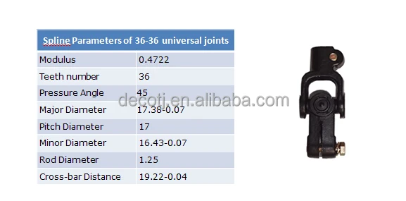 Auto Parts U-Joint , Auto Steering Shaft