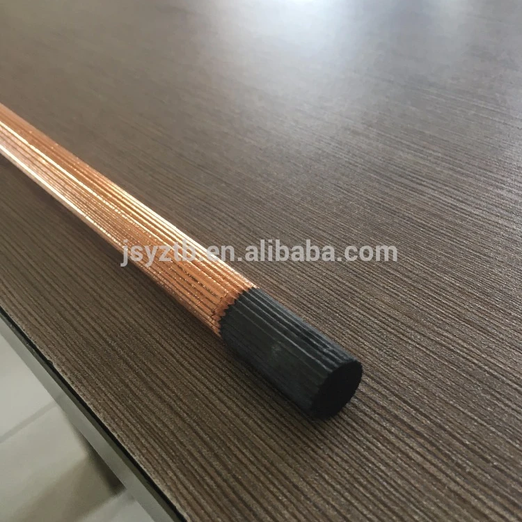 arcair DC copper coated pointed arc air gouging carbon electrode rod