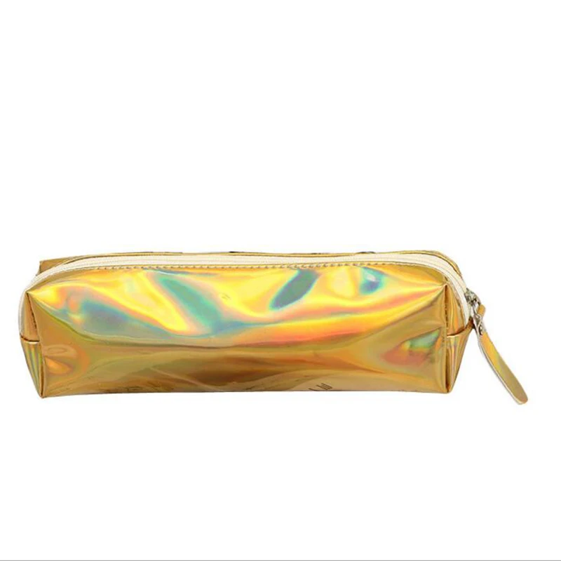 Kawaii Laser Transparent Pencil Case Student School Pencil Case For Girl