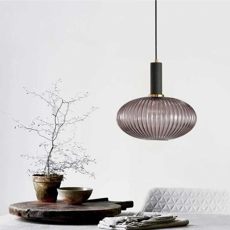 
modern kitchen decorative led bulb glass lamp shade pendant lamp coloful dining room and bedside lamp lights for home 