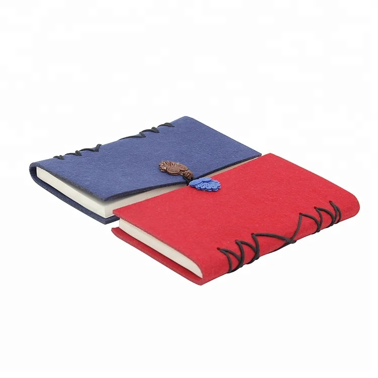 High Quality Cheap Price Online Selling  Custom Woollen Felt Cover Notebook Wholesale
