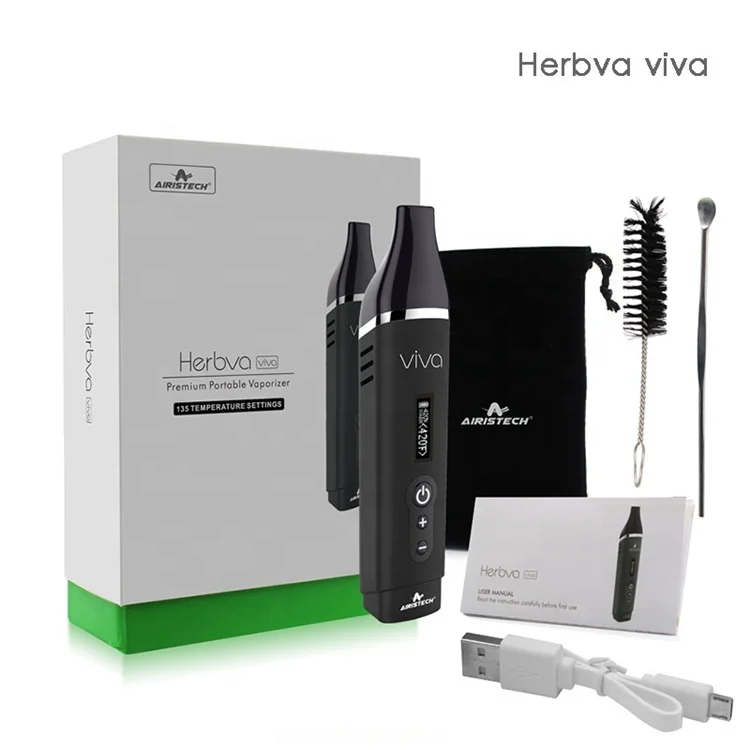 2019 Trade Assurance Airistech Vape Dry herb vaporizer wholesale herbva viva kit 2200mAh
