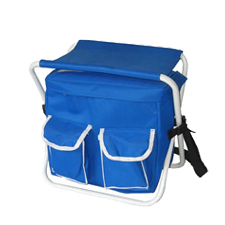 Portable Detachable Backpack Folding Stool with Cooler Bag for Fishing Chair