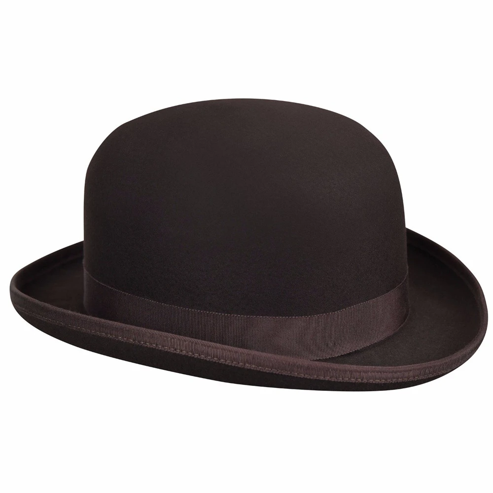 
Custom Men Wool Felt Derby Hat chapeaux man 