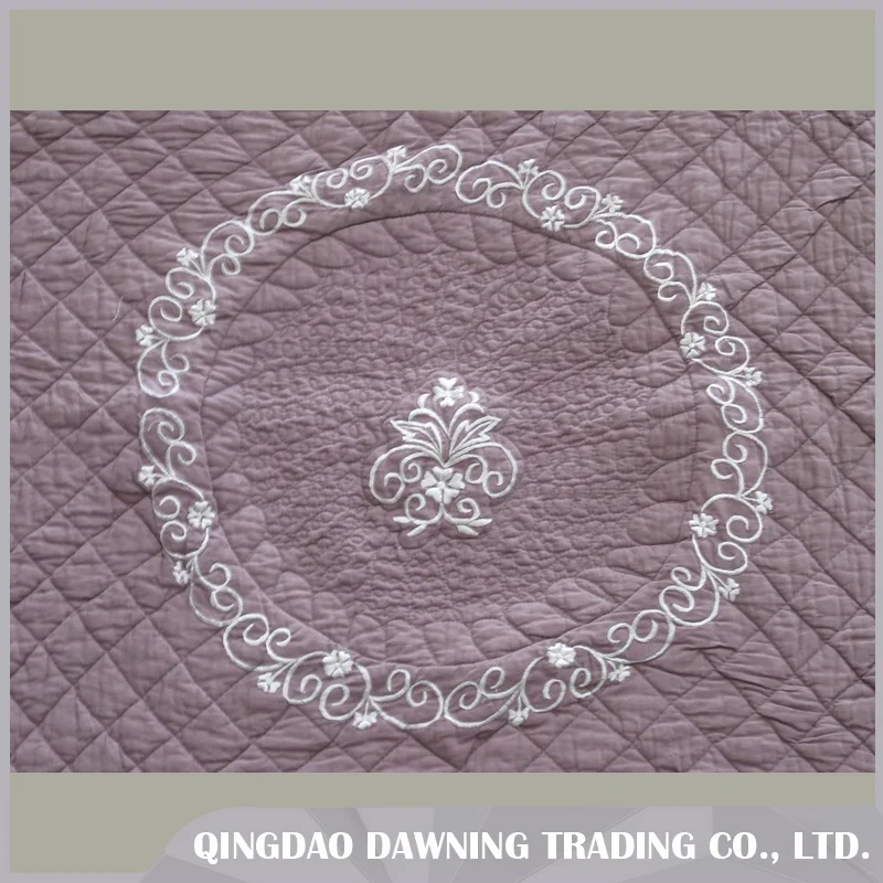 embroidery products factory direct sale cheap cotton bedding quilts Cotton coverlet