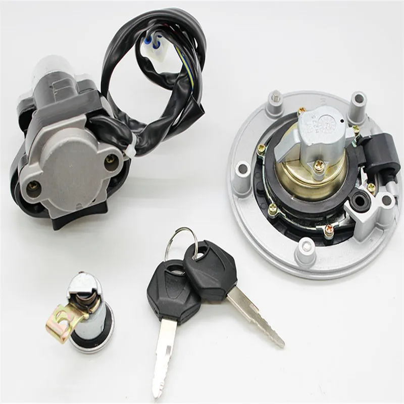 FXCNC hot-selling fuel gas cap steering lock set CNC aluminum alloy ignition switch lock set